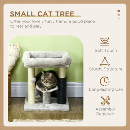 Arbre à Chat TunnelJouet Compact pour Petits Espaces