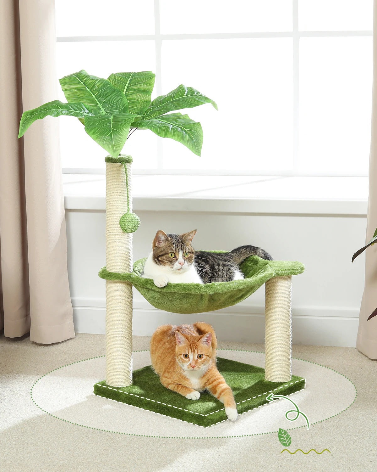 Arbre à Chat Kiki Gris avec Arche de Brossage