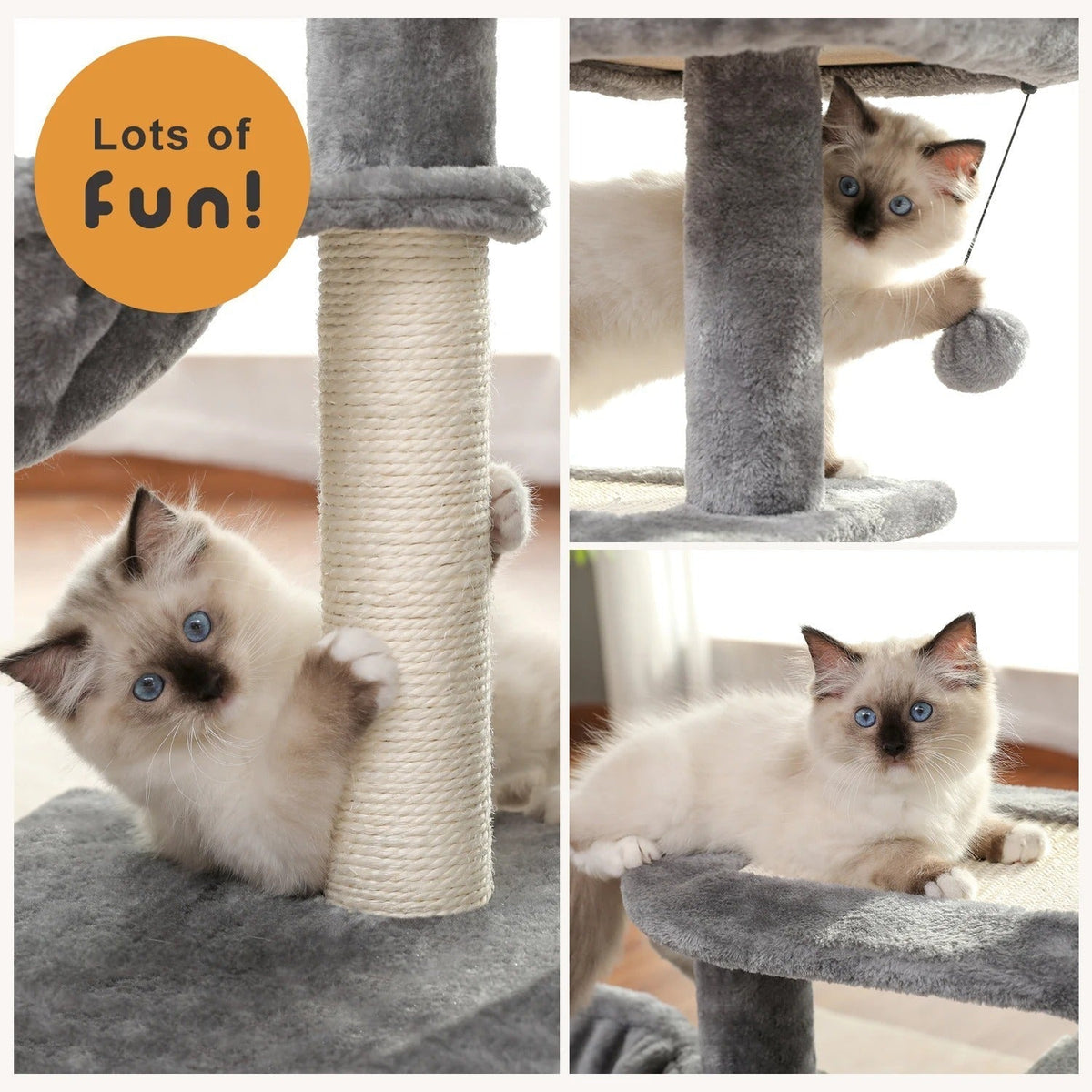 Arbre à Chat Beige Douillet & Sisal