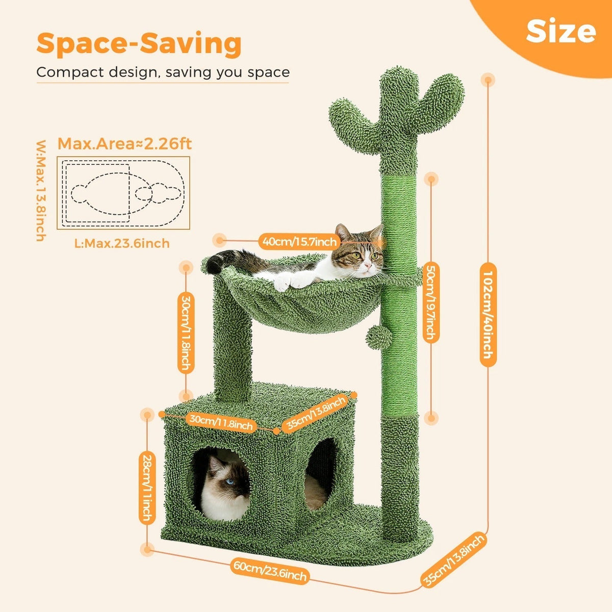 Arbre à Chat Kiki Gris avec Arche de Brossage