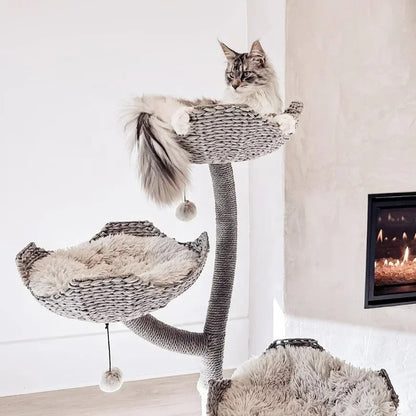 Arbre à Chat FleurDeluxe Design Bois & Sisal