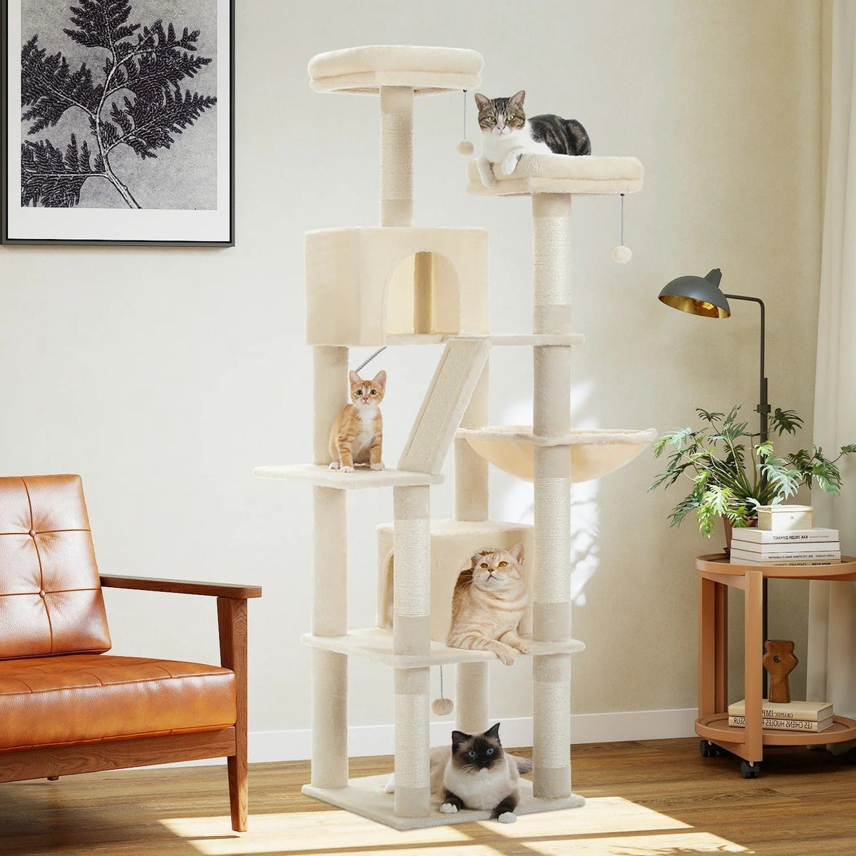 Arbre à Chat FelineKingdom XXL - Luxe & Jeu Multi-niveaux