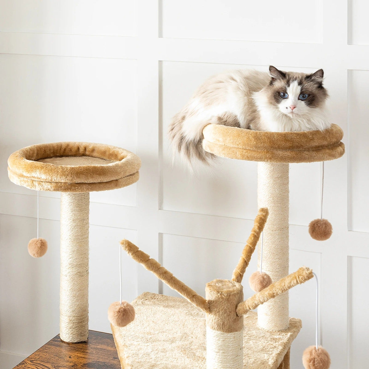 Arbre à Chat LuxeNest : Design & Litière Intégrée