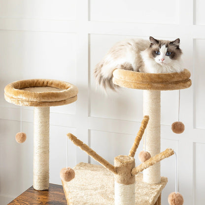 Arbre à Chat LuxeNest : Design & Litière Intégrée