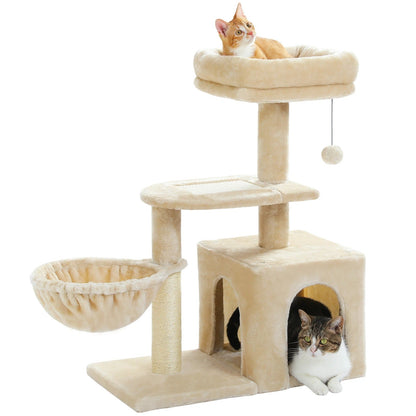 Arbre à Chat Beige Douillet & Sisal