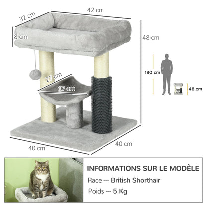 Arbre à Chat Totem Compact Gris