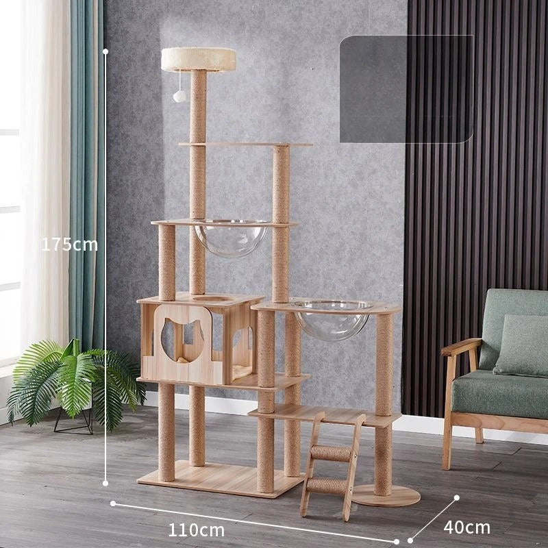 Arbre à Chat CatForest Bois Naturel Luxe