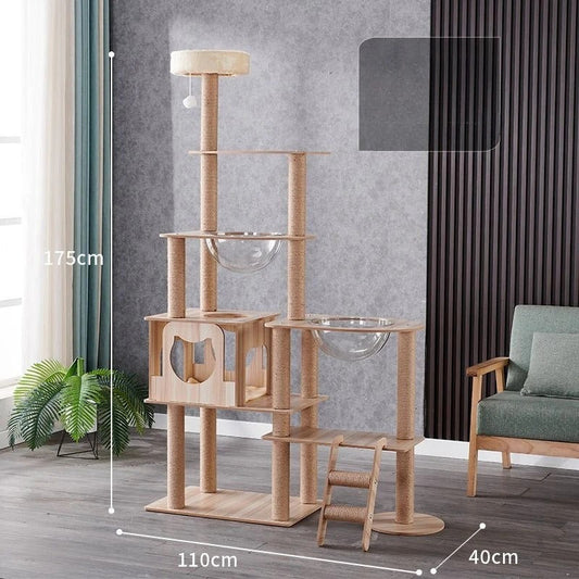 Arbre à Chat CatForest Bois Naturel Luxe