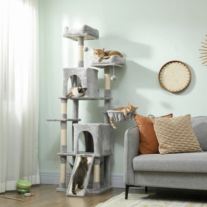 Arbre à Chat Gris Nid Perché L - Jeu & Repos