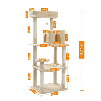 Arbre à chat MajesticTower : Design moderne et jeu