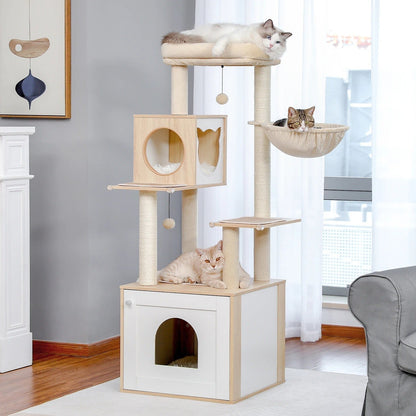 Arbre à Chat Design CozyWood : Luxe et Confort pour Votre Félin