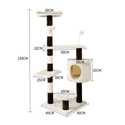 Arbre à Chat Design Bois FélinLuxe