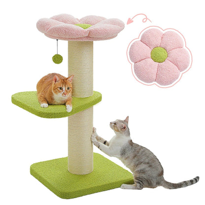 Arbre à Chat Kiki Gris avec Arche de Brossage
