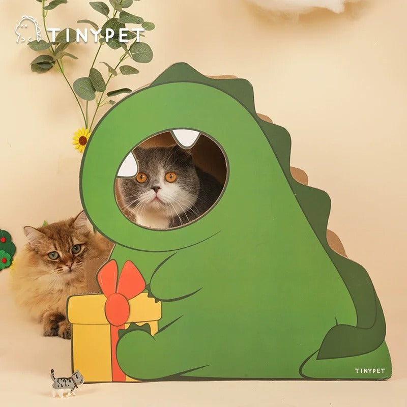 Arbre à Chat Bonhomme Vert - Griffoir Design en Bois