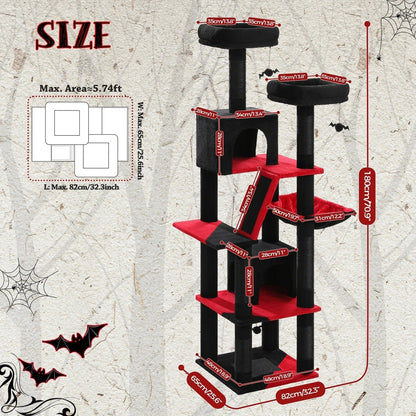 Arbre à Chat FelineKingdom XXL - Luxe & Jeu Multi-niveaux