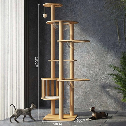 Arbre à Chat CatForest Bois Naturel Luxe