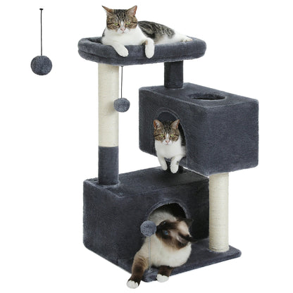 Arbre à Chat Douillet Beige avec Nid Perché